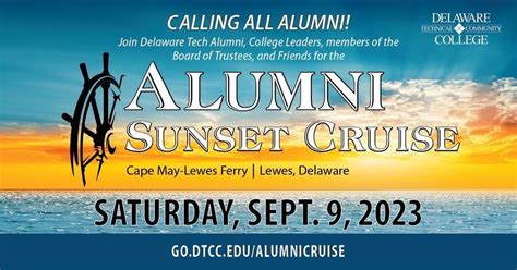 2023 DTCC Alumni Sunset Cruise, Cape May- Lewes Ferry (Lewes Terminal ...