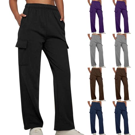 FAKKDUK High Waisted Work Pants For Women Wide Leg Palazzo Pants ...