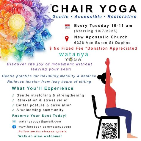 Chair Yoga @ The New Apostolic Daphne, 6326 Van Buren St, Daphne, AL ...