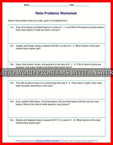 Ratio Word Problems Examples 的图像结果