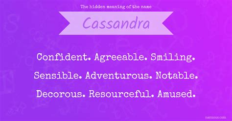 What Is Cassandra Mean at George Maple blog
