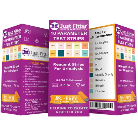 10 Parameter Urinalysis Test Strips | UTI Test Strips | Just Fitter