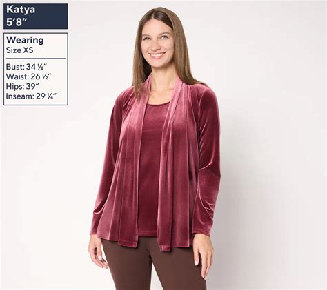 "As Is" Susan Graver Regular Knit Velvet Cardigan & Tank Set - QVC.com