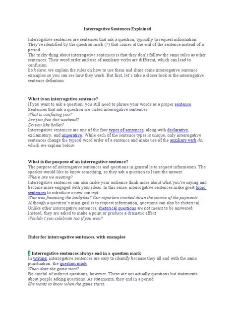 Image result for How to Write Interrogative Sentences