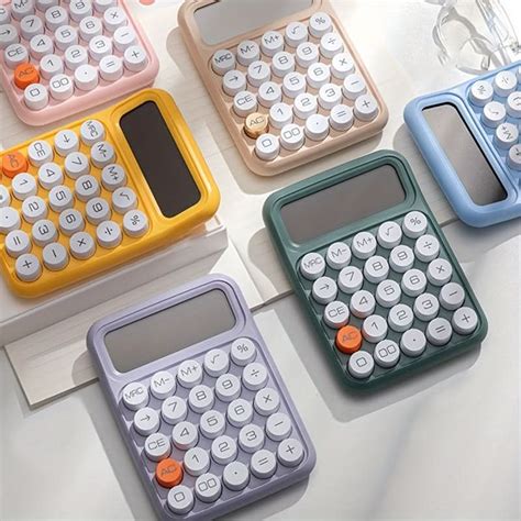 Large Screen 12-Digit Calculator with Big Buttons – Aesthetic Design ...