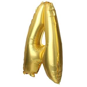 Buy Segolike Alphabet Letter Silver/Gold Big Foil Balloon Inflated Ball ...