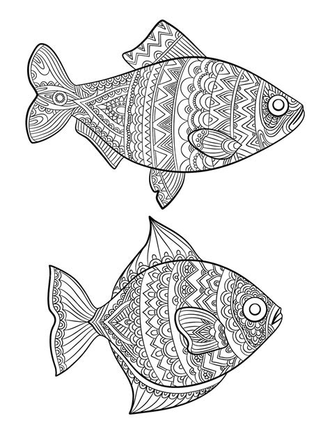 Disegni da colorare di pesce. Moda disegno disegni animali oceano per ...