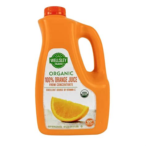 Wellsley Farms Organic Orange Juice, 89 fl. Oz. | BJ's Wholesale Club