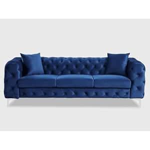 eTerior New Sofa Set Trinity 3 Seater Chesterfield Sofa Set for Living ...