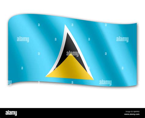 Flag of st lucia hi-res stock photography and images - Alamy