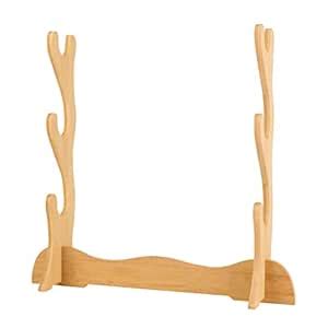 TWINKANIME 3 Tier Sword Stand Mount Samurai Sword Rack Katana Wakizashi ...