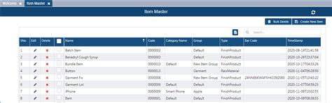 Item Master