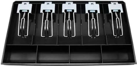 divinezon ABS Plastic Cash Drawer, 5 Cash and 4 Coin Organizer for ...