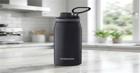 Buy Borosil GoSports Stainless Steel Water Bottle 14 Hrs Hot 18 Hours ...