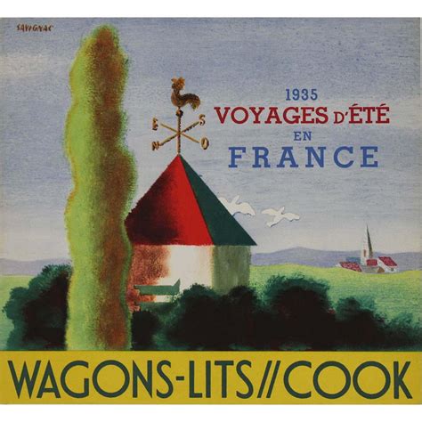 Raymond Savignac - 1935 poster of Raymond Savignac "Voyages d'été en ...