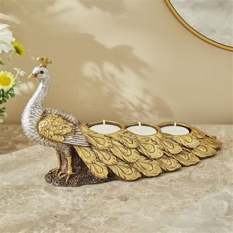 Buy Home Centre Corsica Polyresin Peacock T-Light Holder Online at Low ...