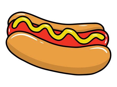 Hot Dog fast food clipart Illustration 24277065 Vector Art at Vecteezy