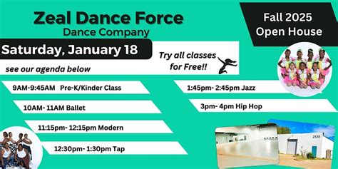 Day of Dance- Spring 2025 Open House, Zeal Dance Force Dance Studio ...