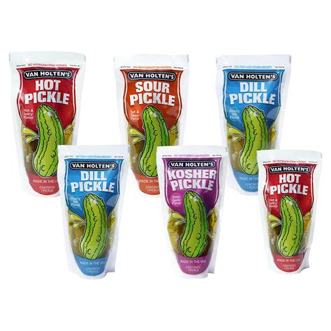 Buy Van Holten's Pickles - Variety Pickle-In-A-Pouch Sampler - 6 Pack ...