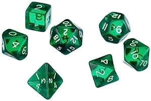 Buy Pegasus Wurfel - Gem: Grun (7er-Set in Acrylbox) Board Game Online ...