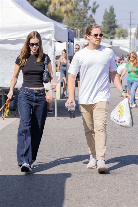 BARBARA PALVIN and Dylan Sprouse Out with Their Dog at Beverly Hills ...