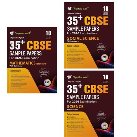 Together with CBSE EAD (Physical + Digital) 35+ Sample Paper Mathemati ...