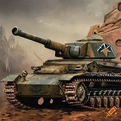 German panzer tank from world war ii on Craiyon