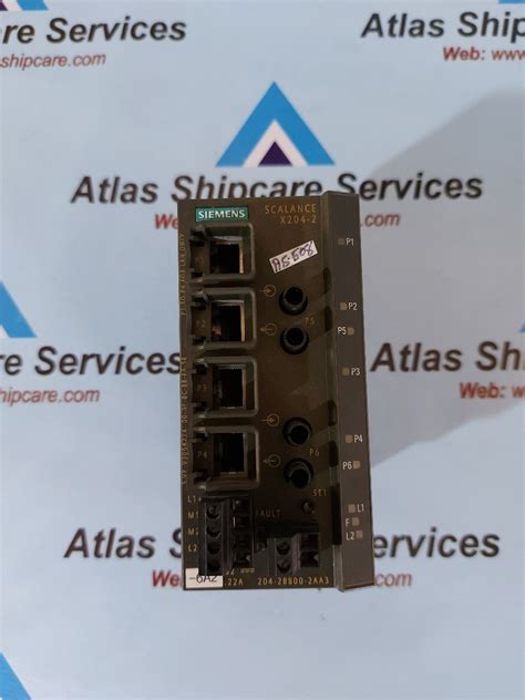 Siemens SCALANCE X204-2 Industrial Ethernet Switch – Atlas Shipcare ...