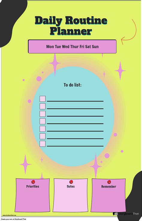 Image result for Daily Routine Planner