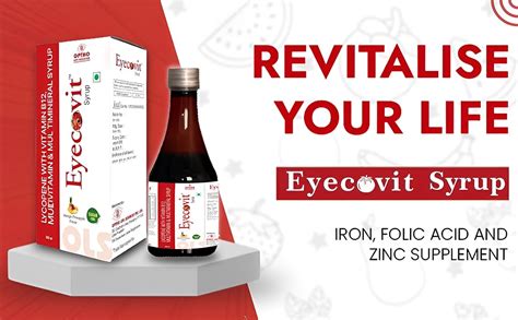 Eyecovit Multivitamin Syrup For Men & Women - Enriched with Zinc ...
