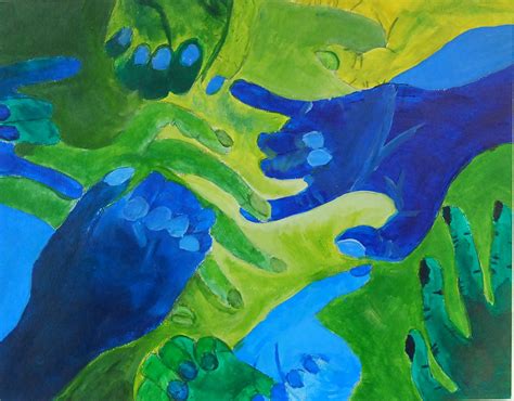 This painting of Analogous colors is very beautiful and they accent ...