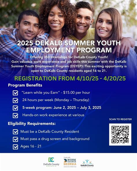 DeKalb County Announces 2025 Summer Youth Employment Program | DeKalb County GA