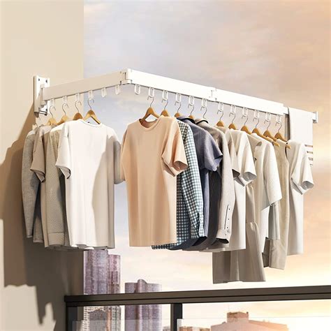 Sole Module Wall Mounted 3 Folding Clothes Drying Rack,Balcony Cloth ...