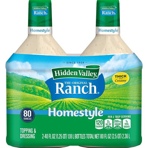 Buy Hidden Valley Original Ranch Homestyle Salad Dressing, 2 pk.40 oz ...