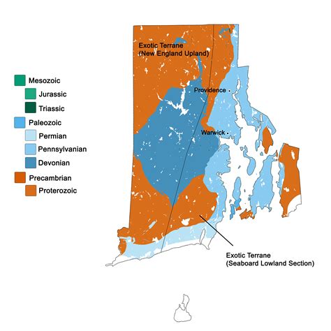 Rhode Island Landforms Rhode Island Earth Science Quick Facts