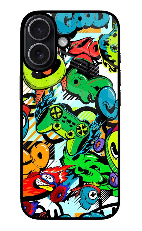 Buy Now Game Doodle Glass Case for iPhone 17 Online | Casekaro