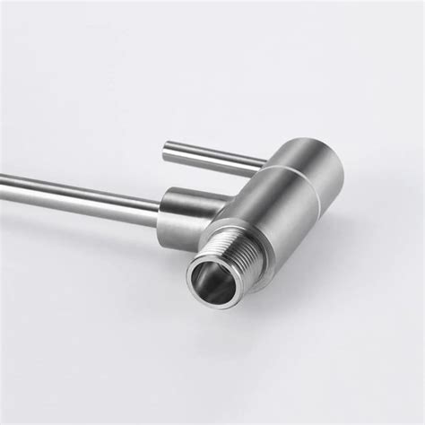 Wall-Mounted RO Tap with Hose & Flange – SS304 Stainless Steel, Silver ...