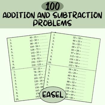 Image result for Addition Problems
