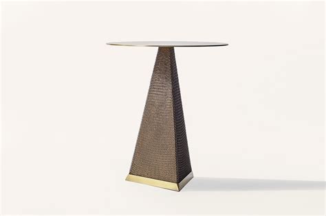 Konekt Armor Triangle Side Table with Chainmail For Sale at 1stDibs ...