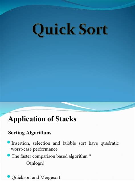 Explain About Quick Sort 的图像结果