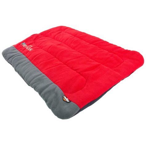 Dog Helios Rectangular Red, Grey Cordura Nylon and Polar Fleece Dog Bed ...