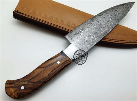 Regular Damascus Kitchen Knife Custom Handmade Damascus Steel4