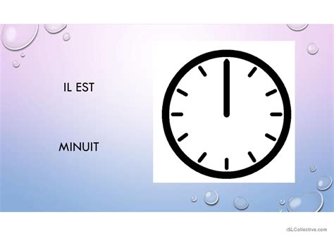 QUELLE HEURE EST-IL?: English ESL powerpoints