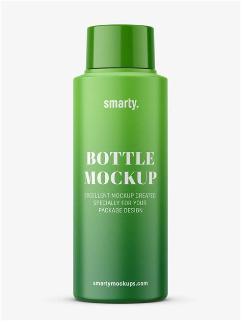 Small plastic matt bottle mockup - Mockups Design