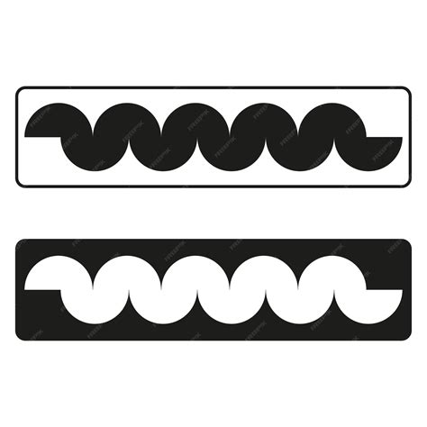 Horizontal dividers separators geometric shape vector illustration ...