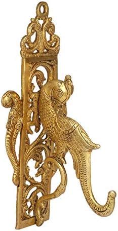 Kartique Brass Peacock Wall Hook - Vintage Decorative Wall Hanger for ...