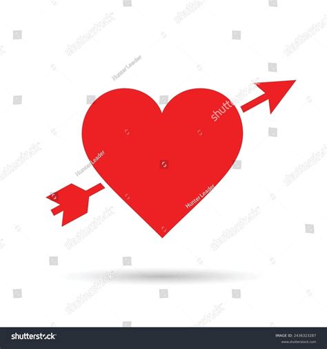 Hearts With Arrows Through Them Wallpaper Heart Arrow Stock Photos,