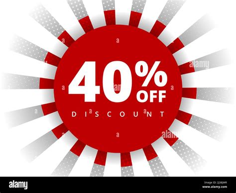 40 percent off discount. Special offer sale 40 percent off. Sale ...