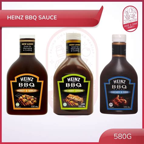 Heinz BBQ Sauce - 580g (Flavor: Hickory Smoke / Honey & Garlic ...