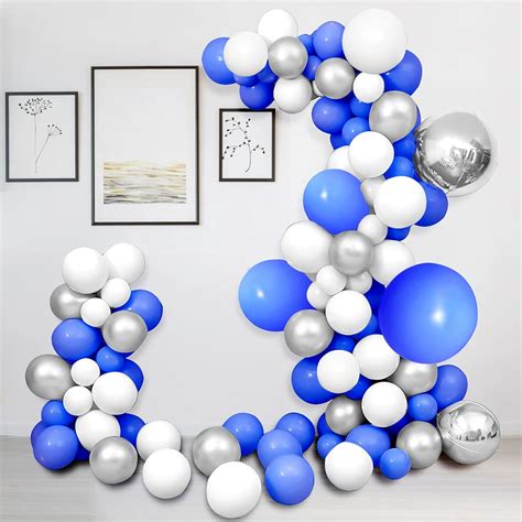 Hicfen 121 Pcs Blue White Balloon Garland Arch Kit, India | Ubuy